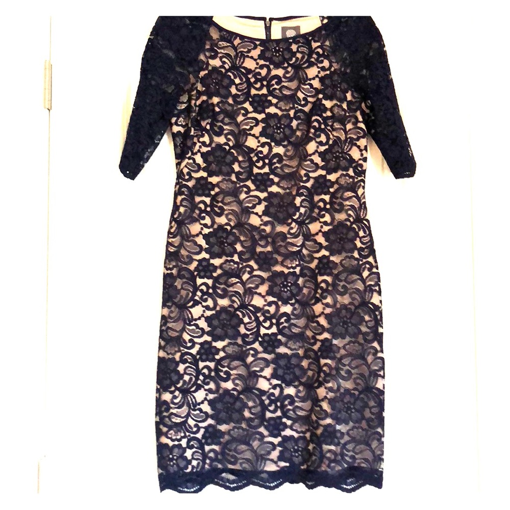 Navy blue cocktail dress